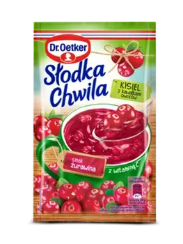 Dr. Oetker Spanguolių skonio kisielius (32,5 g)