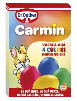Dr. Oetker Keturių spalvų skysti kiaušinių dažai „Carmin" 20 g.