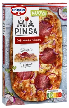 Dr. Oetker La Mia Pinsa Beef Salami, greitai užšaldyta 305 g