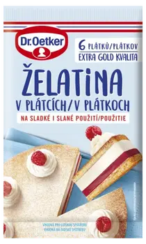 Dr. Oetker Želatina lapeliais 10g (6 vnt.)