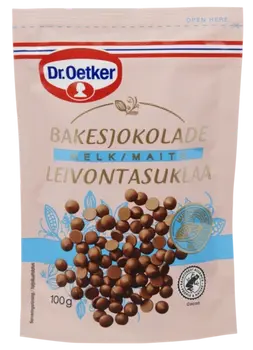 Dr. Oetker Pieniško šokolado gabalėliai kepiniams 100g