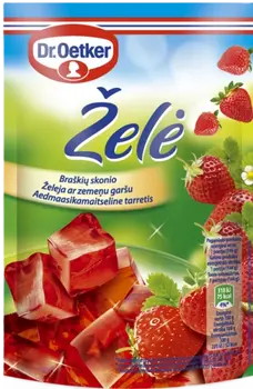 Dr. Oetker Braškių skonio želė (72 g)