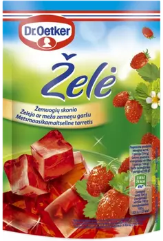 Dr. Oetker Žemuogių skonio želė (72 g)