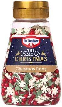 Dr. Oetker Cukrinių pabarstukų rinkinys “Christmas party” 110g