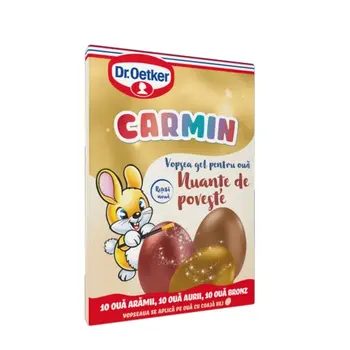 Dr. Oetker Trijų spalvų geliniai kiaušinių dažai „Carmin" 15 g