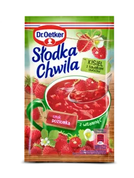 Dr. Oetker Žemuogių skonio kisielius (31,5 g)