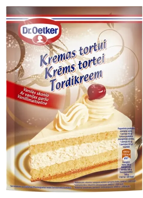 Dr. Oetker Vanilinis kremas tortui (105 g)