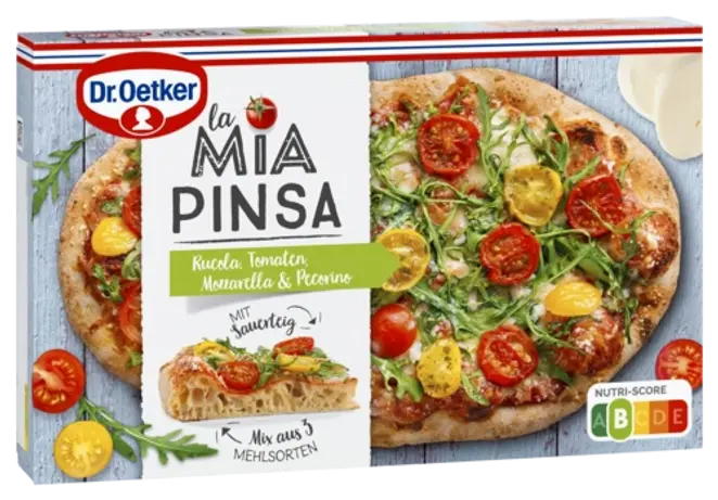 Dr. Oetker La Mia Pinsa Mozzarella, greitai užšaldyta 340 g