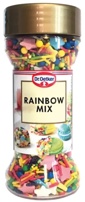 Dr. Oetker Pabarstukų rinkinys „Rainbow mix“ 50g