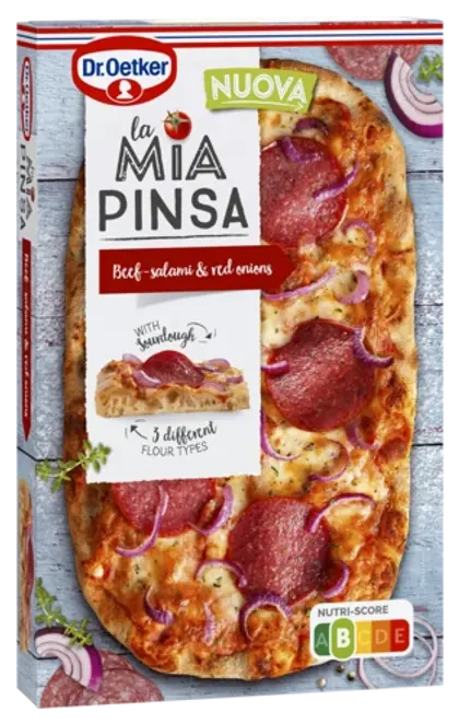 Dr. Oetker La Mia Pinsa Beef Salami, greitai užšaldyta 305 g