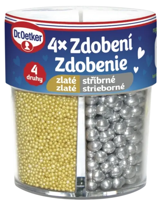 Dr. Oetker Auksinių ir sidabrinių pabarstukų rinkinys (81 g)