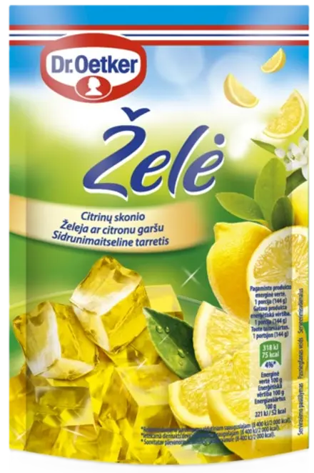 Dr. Oetker Citrinų skonio želė (72 g)