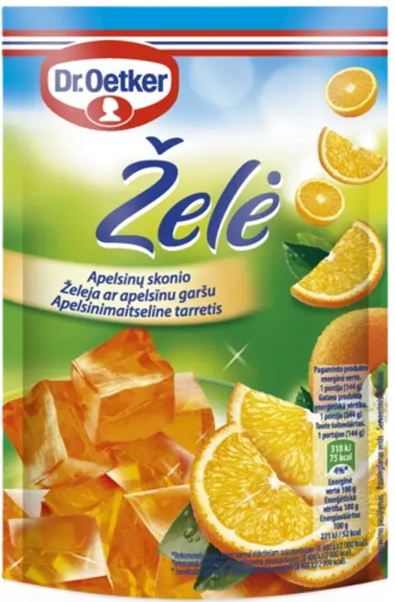 Dr. Oetker Apelsinų skonio želė (72 g)