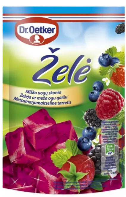 Dr. Oetker Miško uogų skonio želė (72 g)