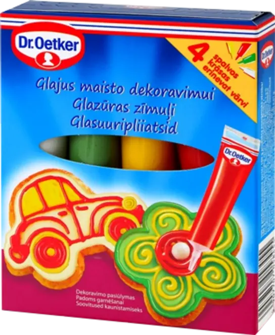 Dr. Oetker Desertinio glajaus pieštukai (76 g)