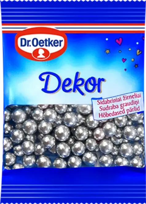 Dr. Oetker Sidabriniai žirneliai (10 g)