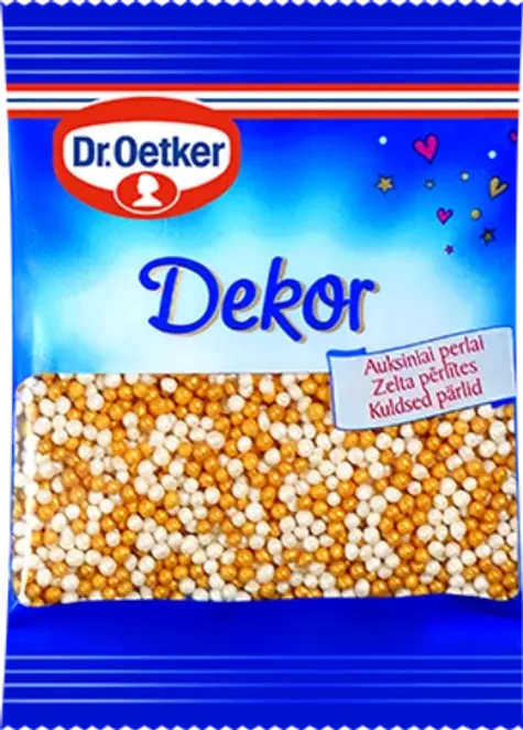Dr. Oetker Auksiniai perlai (10 g)