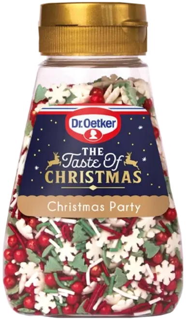 Dr. Oetker Cukrinių pabarstukų rinkinys “Christmas party” 110g