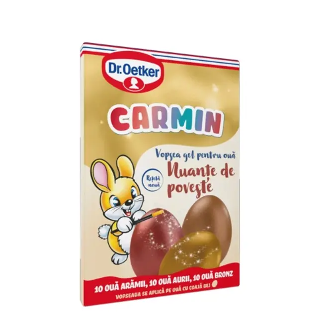 Dr. Oetker Trijų spalvų geliniai kiaušinių dažai „Carmin" 15 g