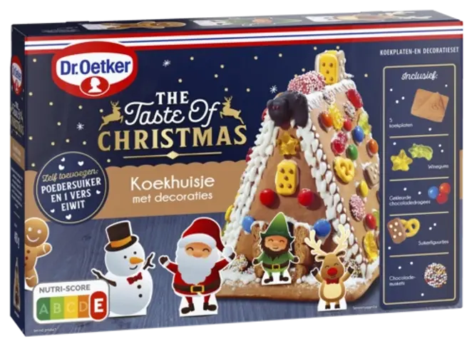 Dr. Oetker Traškusis namelis su dekoravimo rinkiniu 403 g