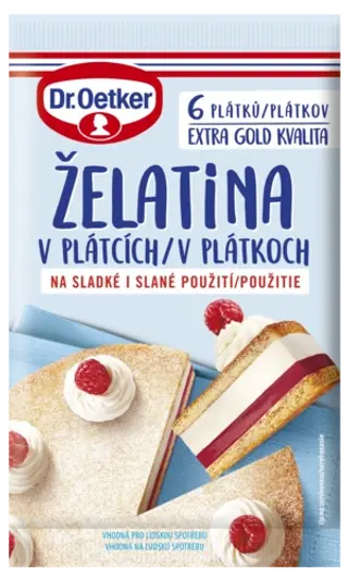 Dr. Oetker želatina lapeliais