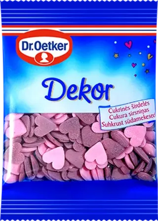 Dr. Oetker širdelės formos pabarstukų