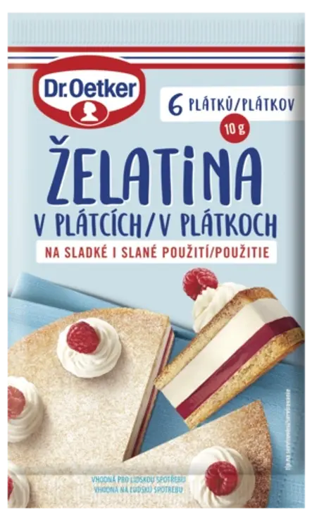 Dr. Oetker želatina lapeliais