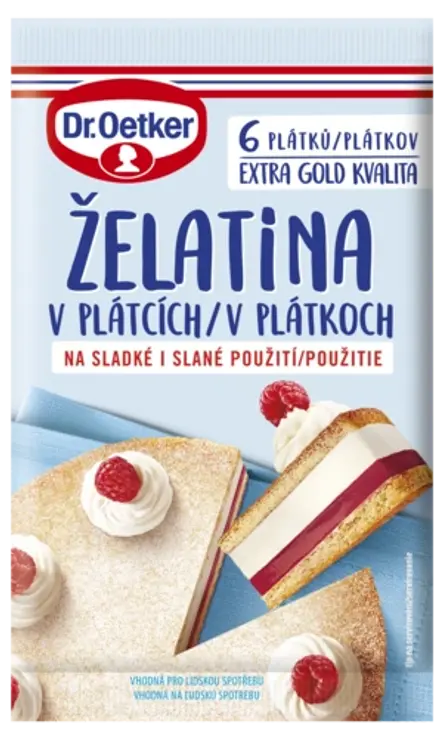 Dr. Oetker želatina lapeliais