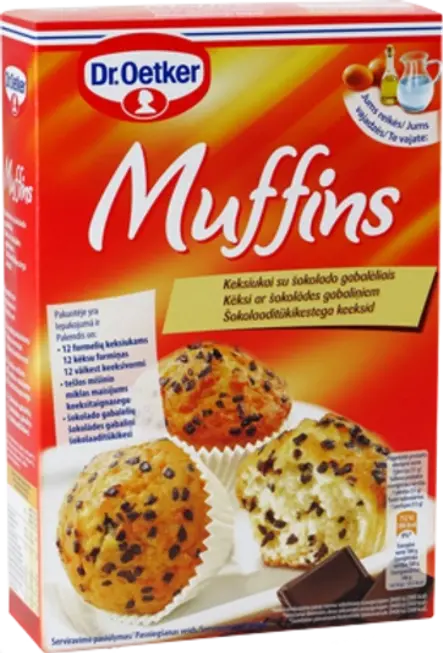„Dr.Oetker“ mišinio keksiukams su šokolado gabalėliais