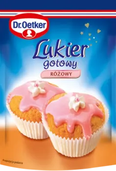 Dr. Oetker Rožinis cukraus glajus