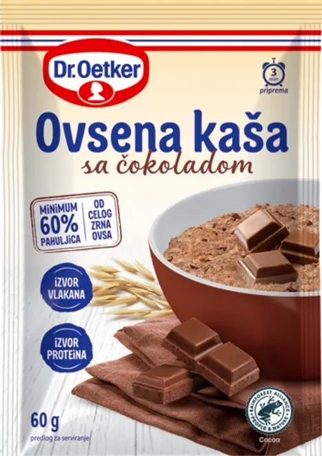Dr. Oetker Avižinė košė su šokoladu