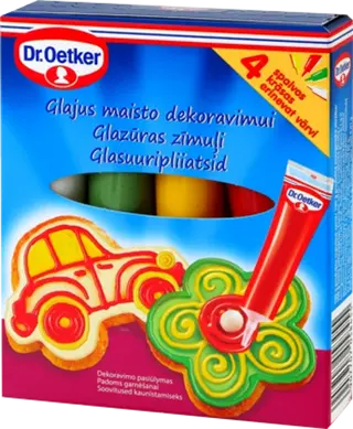 „Dr. Oetker“ spalvotų desertinio glajaus pieštukų