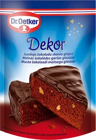 Dr. Oetker juodojo šokolado skonio glajaus
