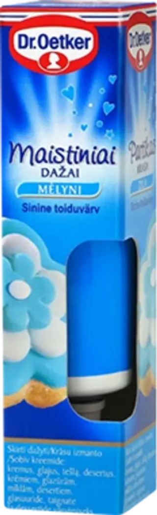 Dr. Oetker mėlynos spalvos maistiniai dažai