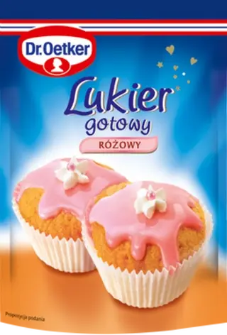 Dr. Oetker rožinio cukraus glajaus