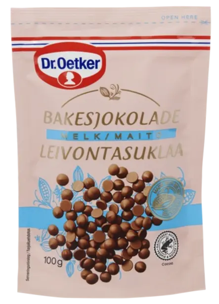 pieniško šokolado lašelių