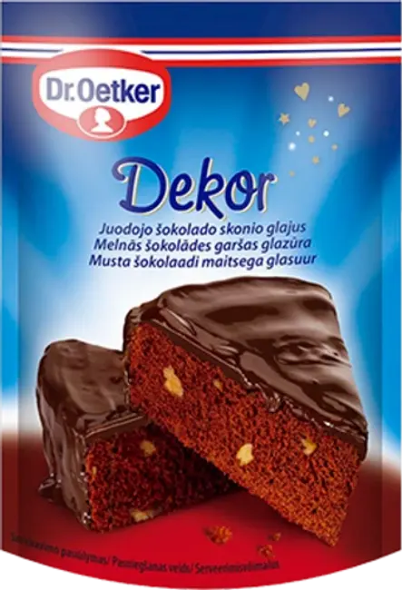 Dr. Oetker juodojo šokolado skonio glajaus