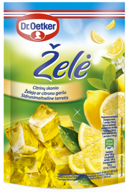 Dr. Oetker Citrinų skonio želė (72 g)