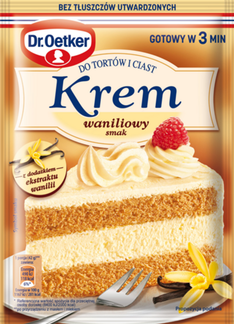 Dr. Oetker Vanilinis kremas tortui (105 g)