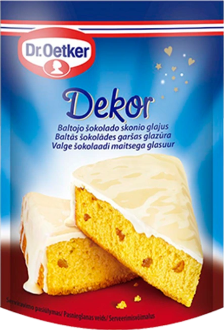 Dr. Oetker baltojo šokolado glajaus